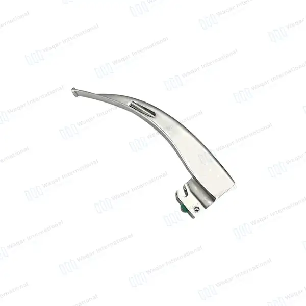 Macintosh Blade #3 with Fiber Optic Laryngoscope Medium Handle - surgical instruments manufactured by Waqar International, Sialkot - view 2