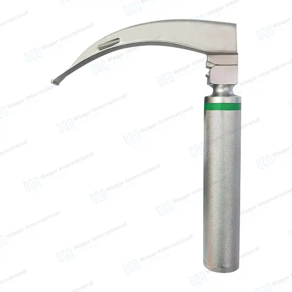 Macintosh Blade #3 with Fiber Optic Laryngoscope Medium Handle - surgical instruments manufactured by Waqar International, Sialkot - view 9