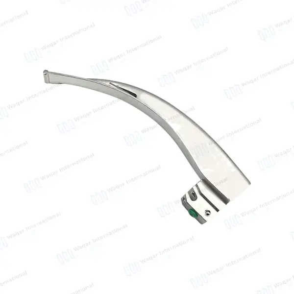 Macintosh Blade #4 with Fiber Optic Laryngoscope Medium Handle - surgical instruments manufactured by Waqar International, Sialkot - view 2