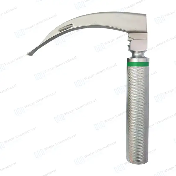 Macintosh Blade #4 with Fiber Optic Laryngoscope Medium Handle - surgical instruments manufactured by Waqar International, Sialkot - view 8