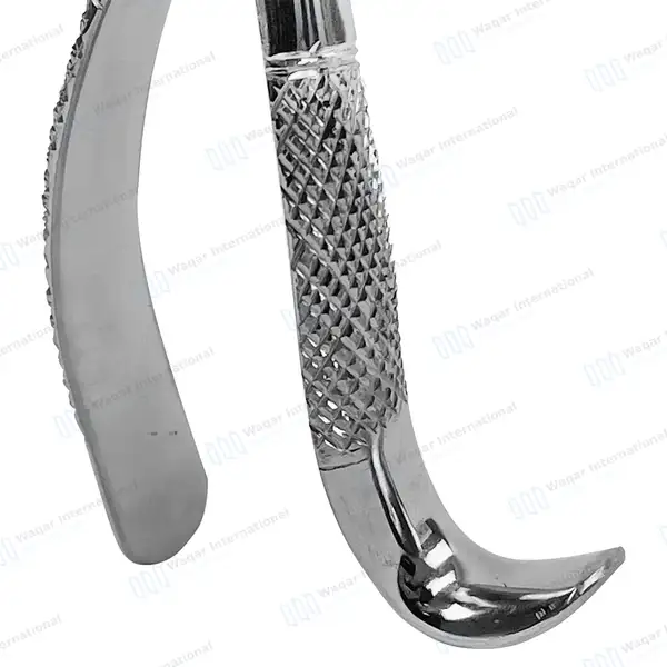 2 Extracting Forceps 18L & 18R for Upper 1st & 2nd Molars - dental instruments manufactured by Waqar International, Sialkot - view 4