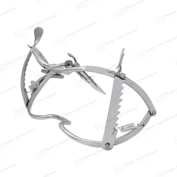 3 Pcs Whitehead Mouth Gag with Tongue Depressor Set 11cm, 13cm and 15cm - surgical instruments manufactured by Waqar International, Sialkot - view 7