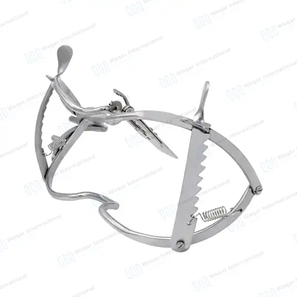 Whitehead Mouth Gag with Tongue Depressor 13cm – Child - surgical instruments manufactured by Waqar International, Sialkot - view 8