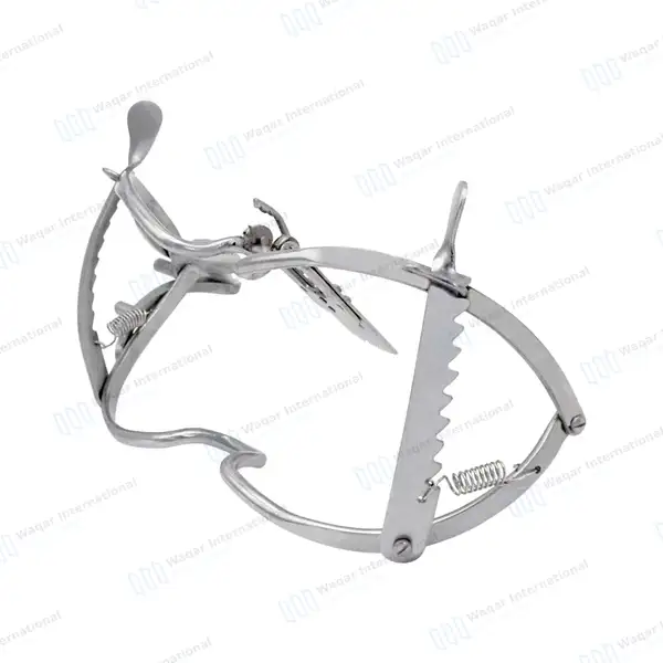 Whitehead Mouth Gag with Tongue Depressor 11cm – Pediatric - surgical instruments manufactured by Waqar International, Sialkot - view 8
