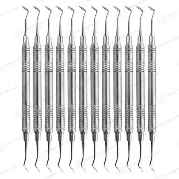 12 Hollenback Wax Carver #3 Double Ended Hollow Handle - dental instruments manufactured by Waqar International, Sialkot - view 2