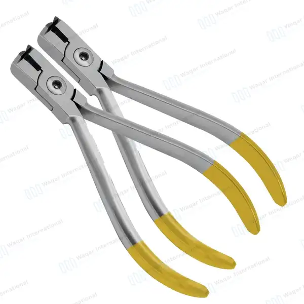 2 TC Flush Cut Distal End Cutter 4.5″ Orthodontic Plier - surgical instruments manufactured by Waqar International, Sialkot - view 2