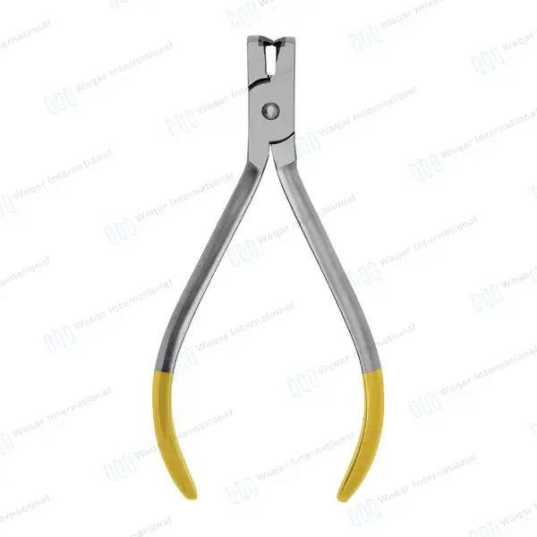2 TC Flush Cut Distal End Cutter 4.5″ Orthodontic Plier - surgical instruments manufactured by Waqar International, Sialkot - view 6