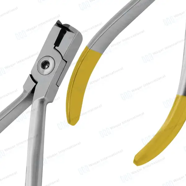 2 TC Flush Cut Distal End Cutter 4.5″ Orthodontic Plier - surgical instruments manufactured by Waqar International, Sialkot - view 8