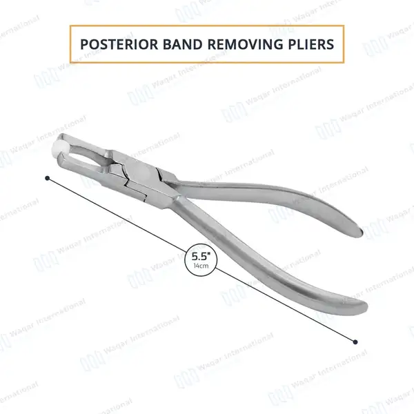 Posterior Band Removing Pliers 5.5″ Short - surgical instruments manufactured by Waqar International, Sialkot - view 2