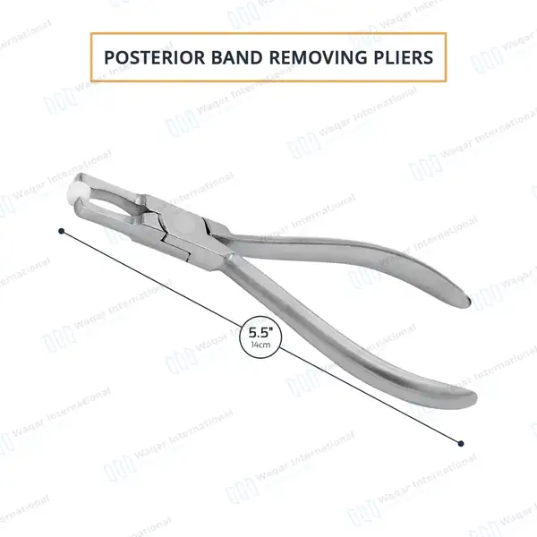 Posterior Band Removing Pliers 5.5″ Long - surgical instruments manufactured by Waqar International, Sialkot - view 2