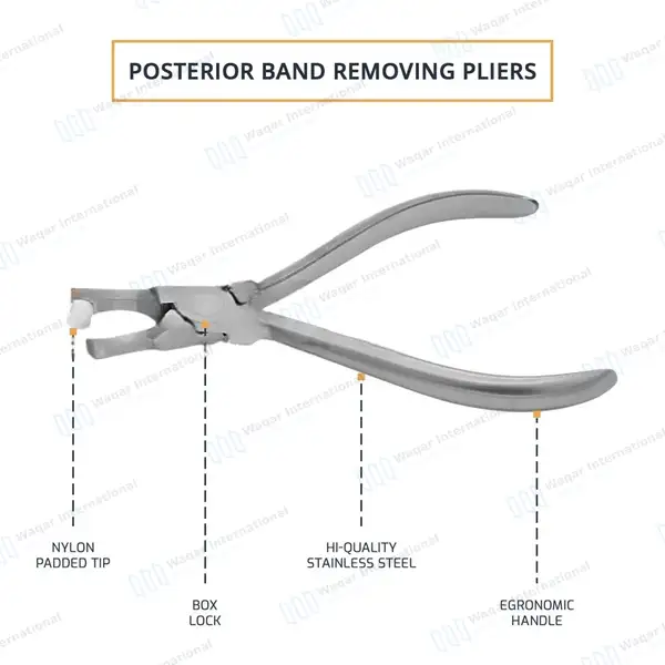 Posterior Band Removing Pliers 5.5″ Long - surgical instruments manufactured by Waqar International, Sialkot - view 3