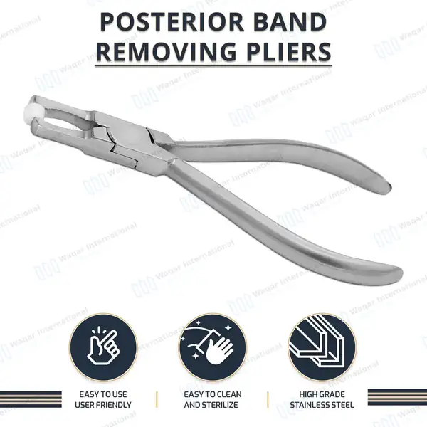 Posterior Band Removing Pliers 5.5″ Long - surgical instruments manufactured by Waqar International, Sialkot - view 7