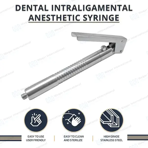 Intraligamental Syringe Pen Style 1.8ml Straight - surgical instruments manufactured by Waqar International, Sialkot - view 6