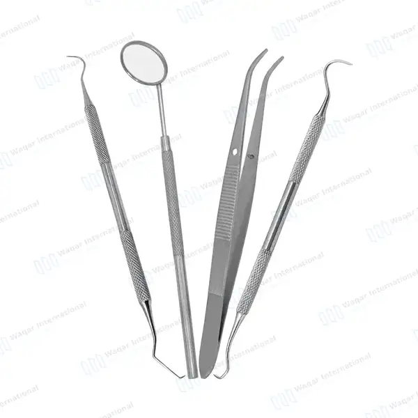 4 Pcs Basic Tartar Scrapping Kit - surgical instruments manufactured by Waqar International, Sialkot - view 2