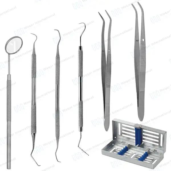 7 Pcs Dental Examination Kit - surgical instruments manufactured by Waqar International, Sialkot - view 2