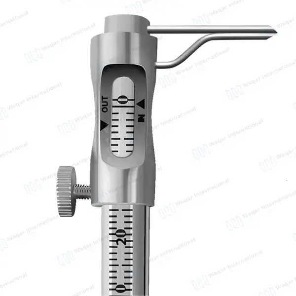 Krekeler Sliding Caliper Round Gauge 5″ 0-80mm Curved - dental instruments manufactured by Waqar International, Sialkot - view 3