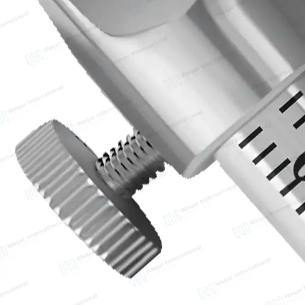 Krekeler Sliding Caliper Round Gauge 5″ 0-80mm Curved - dental instruments manufactured by Waqar International, Sialkot - view 5