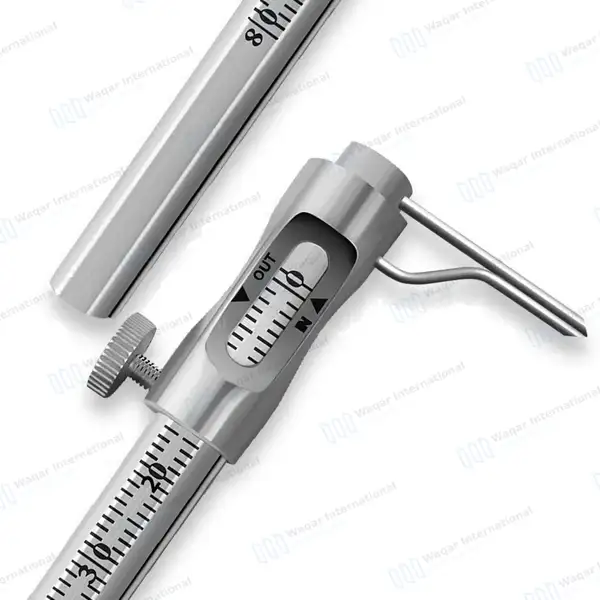 Krekeler Sliding Caliper Round Gauge 5″ 0-80mm Curved - dental instruments manufactured by Waqar International, Sialkot - view 6