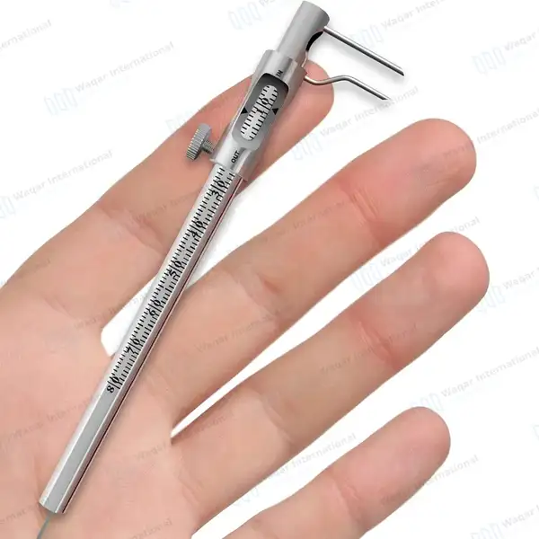 Krekeler Sliding Caliper Round Gauge 5″ 0-80mm Curved - dental instruments manufactured by Waqar International, Sialkot - view 7