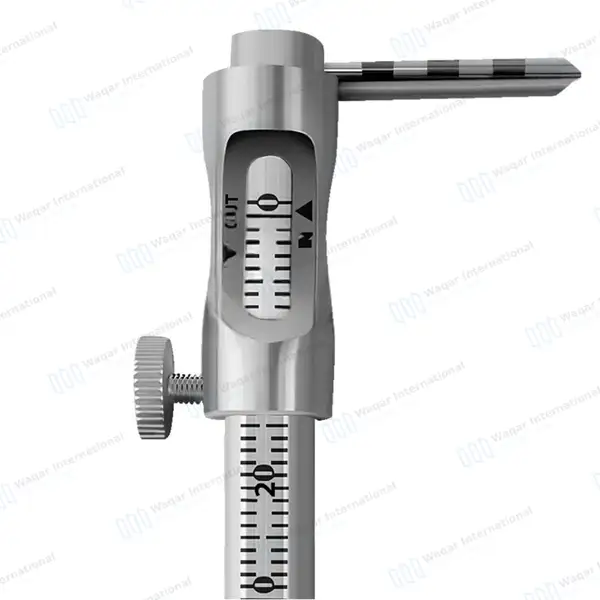 Krekeler Sliding Caliper Round Gauge 5″ 0-80mm Straight - dental instruments manufactured by Waqar International, Sialkot - view 2