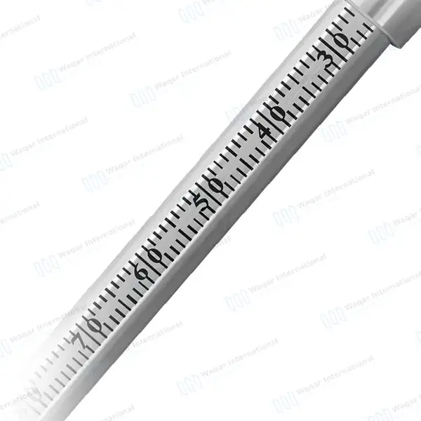 Krekeler Sliding Caliper Round Gauge 5″ 0-80mm Straight - dental instruments manufactured by Waqar International, Sialkot - view 3