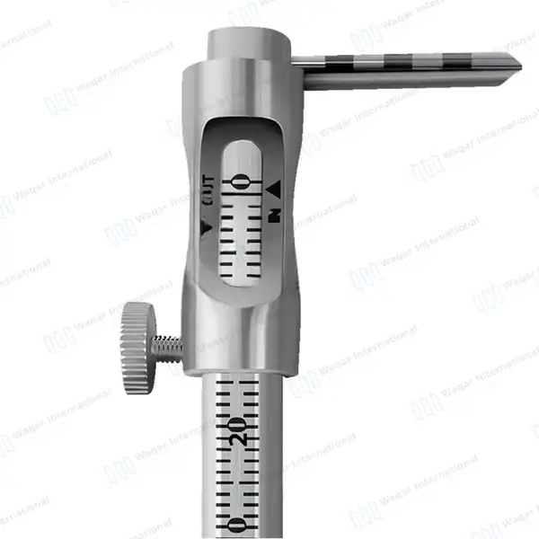 2 Krekeler Sliding Calipers Round Gauge 5″ 0-80mm Straight Curved - dental instruments manufactured by Waqar International, Sialkot - view 2