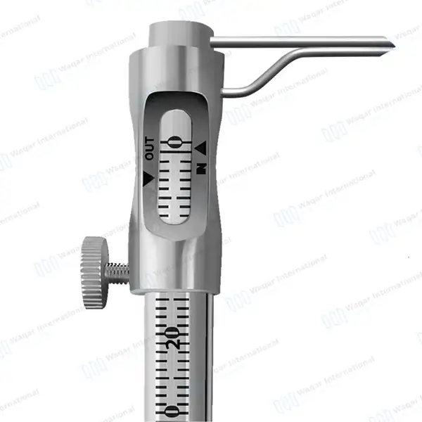 2 Krekeler Sliding Calipers Round Gauge 5″ 0-80mm Straight Curved - dental instruments manufactured by Waqar International, Sialkot - view 3