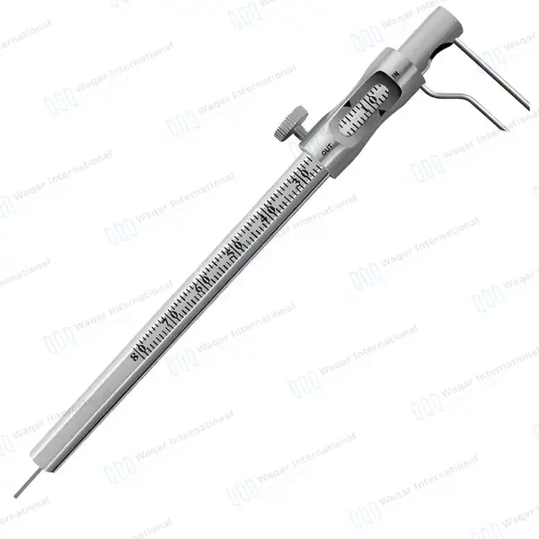 2 Krekeler Sliding Calipers Round Gauge 5″ 0-80mm Straight Curved - dental instruments manufactured by Waqar International, Sialkot - view 8
