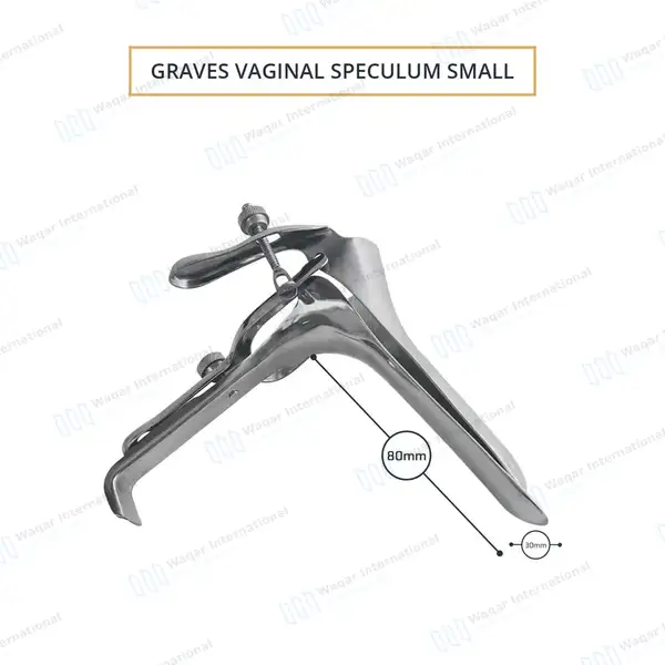 10 Pcs Graves Vaginal Speculum Small - surgical instruments manufactured by Waqar International, Sialkot - view 3