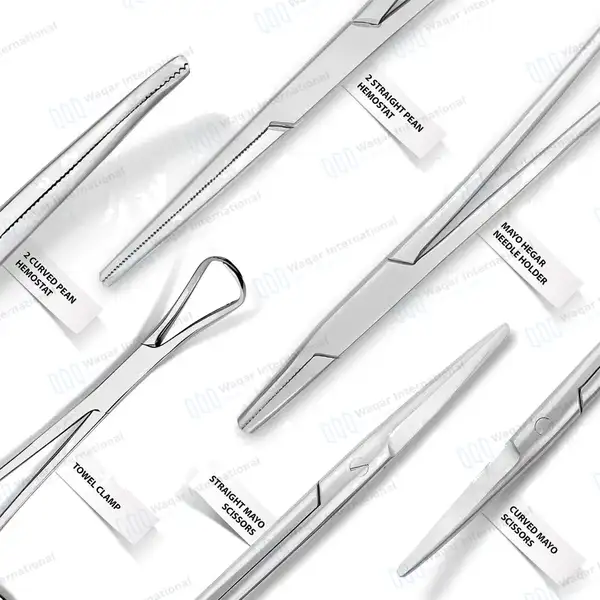 9 Custom Surgical Instruments Sets for Vaginal, D&C, Laparotomy, Delivery Set - surgical instruments manufactured by Waqar International, Sialkot - view 8