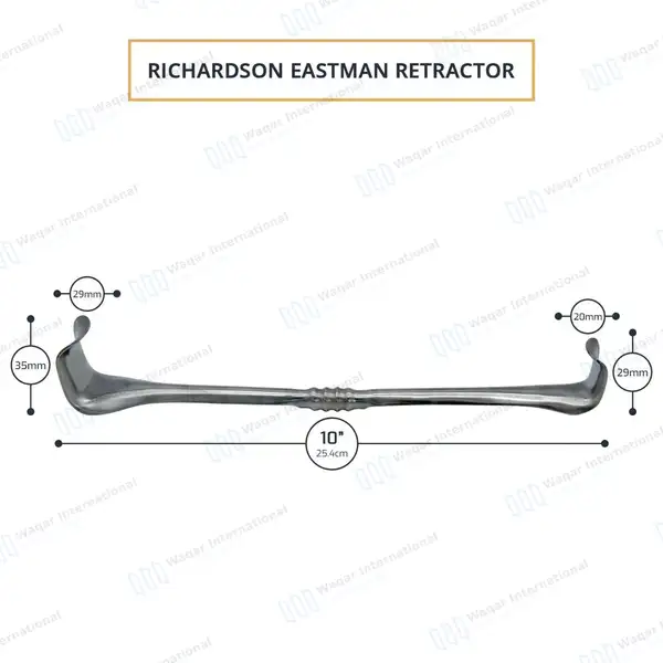 Richardson-Eastman Retractor 10″ Double Ended Small - surgical instruments manufactured by Waqar International, Sialkot - view 2