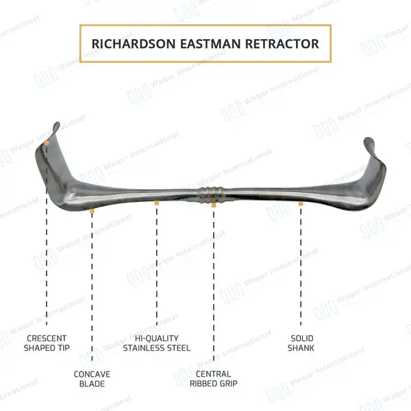 Richardson-Eastman Retractor 11″ Double Ended Large - surgical instruments manufactured by Waqar International, Sialkot - view 4