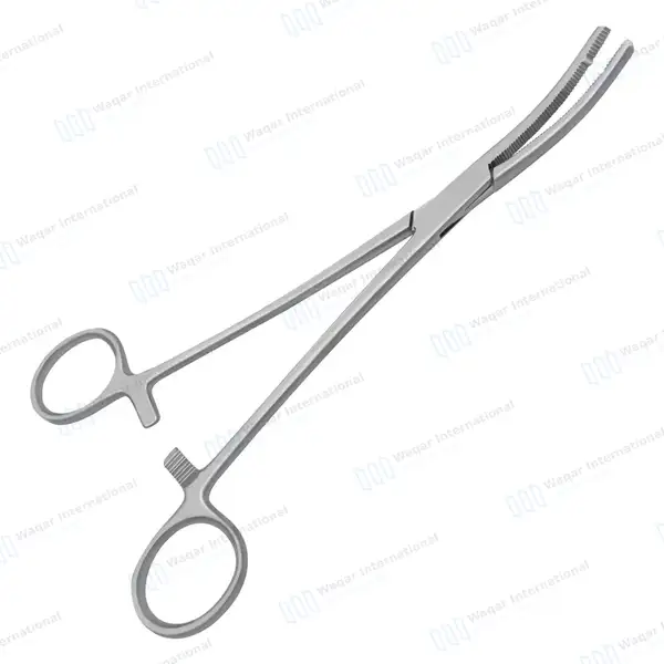 Heaney Hysterectomy Forceps 8.25″ Single Tooth Curved Jaws - surgical instruments manufactured by Waqar International, Sialkot - view 5