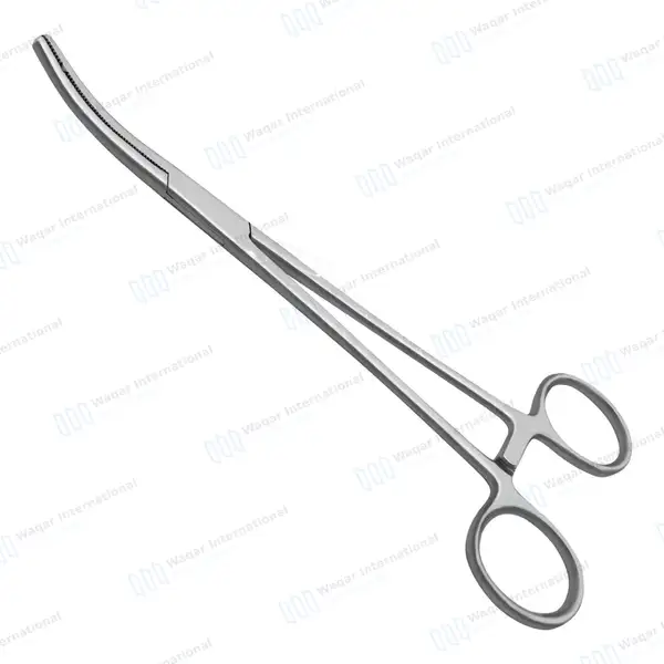 Heaney Hysterectomy Forceps 8.25″ Single Tooth Curved Jaws - surgical instruments manufactured by Waqar International, Sialkot - view 7