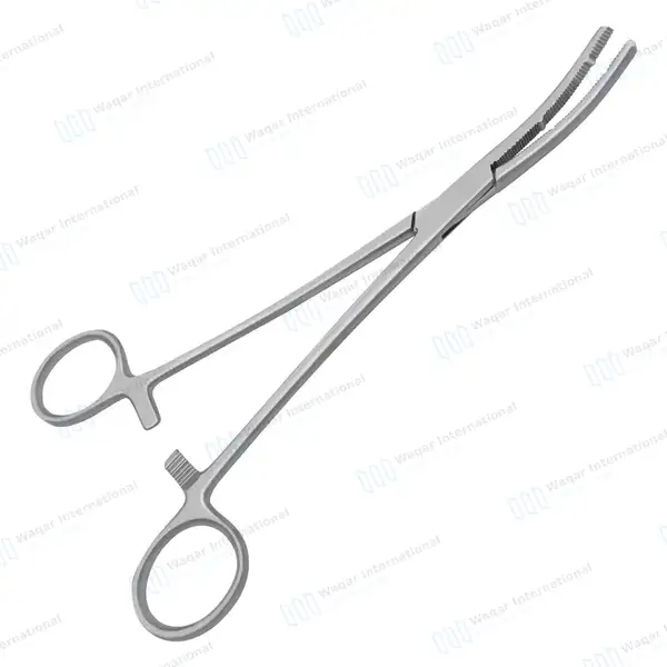 Heaney Hysterectomy Forceps 8.25″ Double Tooth Curved Jaws - surgical instruments manufactured by Waqar International, Sialkot - view 6