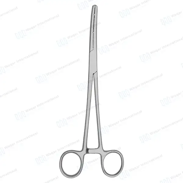 Heaney Hysterectomy Forceps 8.25″ Double Tooth Curved Jaws - surgical instruments manufactured by Waqar International, Sialkot - view 8