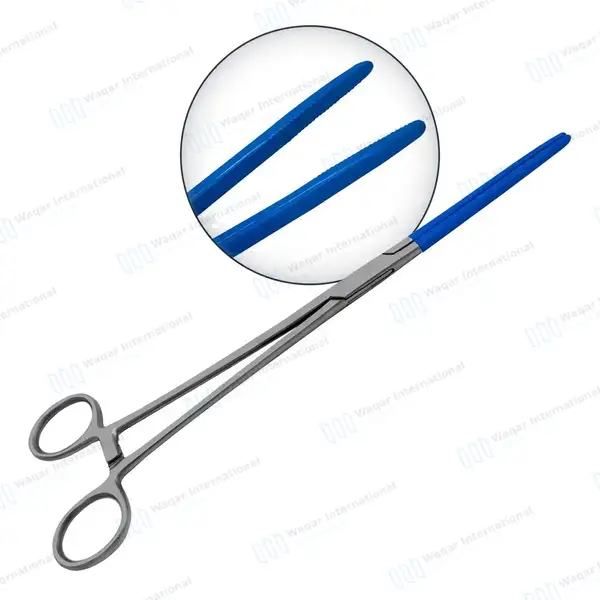 4 Pcs Blue Coated Gynecology Forceps Electrosurgical Instruments Set - surgical instruments manufactured by Waqar International, Sialkot - view 5