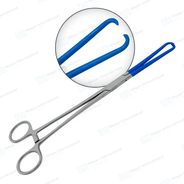 4 Pcs Blue Coated Gynecology Forceps Electrosurgical Instruments Set - surgical instruments manufactured by Waqar International, Sialkot - view 7