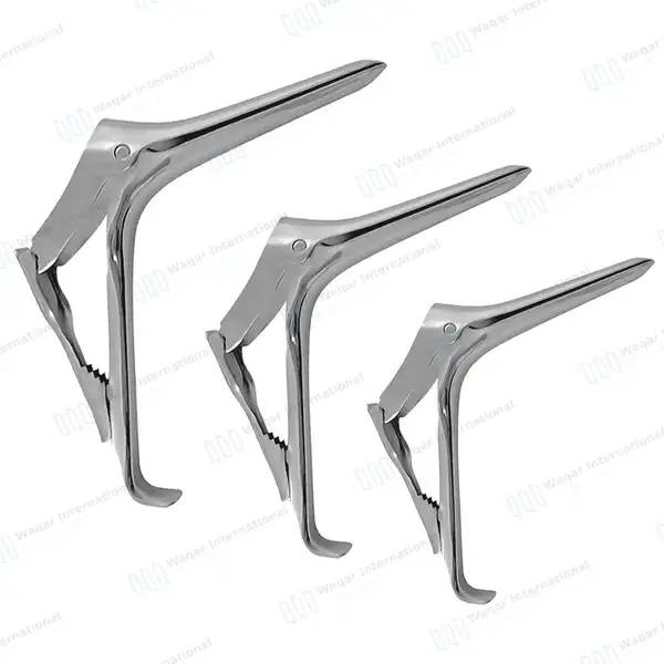 3 Pcs Semm Vaginal Speculum Set Small, Medium & Large - surgical instruments manufactured by Waqar International, Sialkot - view 4