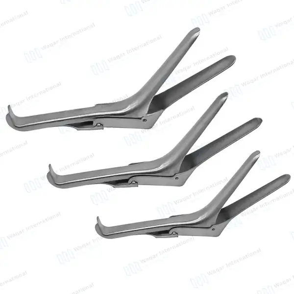 3 Pcs Semm Vaginal Speculum Set Small, Medium & Large - surgical instruments manufactured by Waqar International, Sialkot - view 6