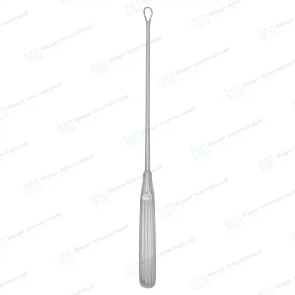 Thomas Uterine Curette 11″ (27.9cm) Blunt Blade Size #1 - surgical instruments manufactured by Waqar International, Sialkot - view 5