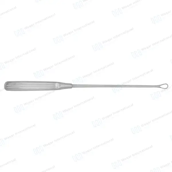 Thomas Uterine Curette 11″ (27.9cm) Blunt Blade Size #1 - surgical instruments manufactured by Waqar International, Sialkot - view 6