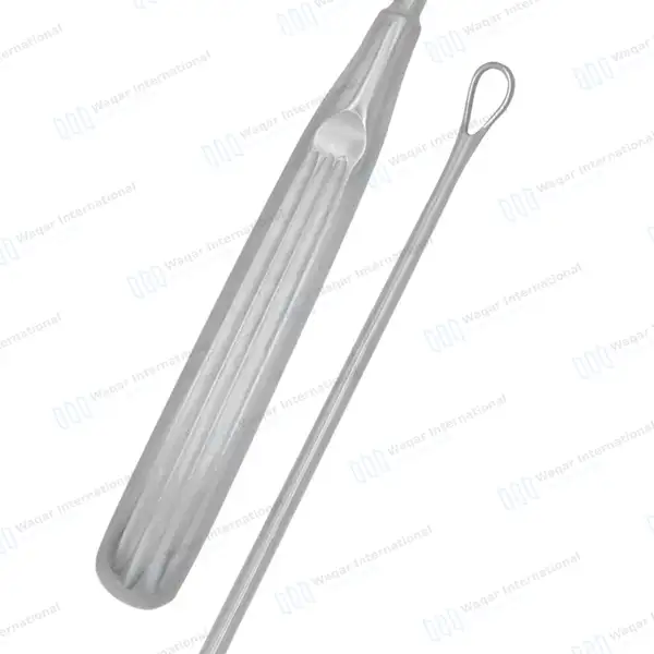 Thomas Uterine Curette 11″ (27.9cm) Blunt Blade Size #1 - surgical instruments manufactured by Waqar International, Sialkot - view 8