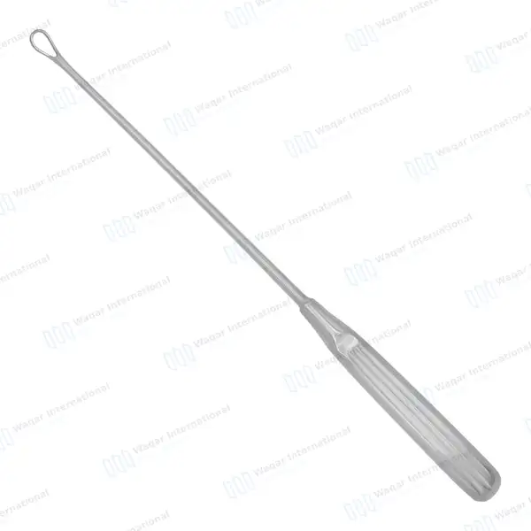Thomas Uterine Curette 11″ (27.9cm) Blunt Blade Size #2 - surgical instruments manufactured by Waqar International, Sialkot - view 5
