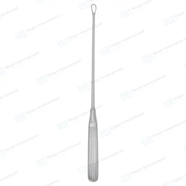 Thomas Uterine Curette 11″ (27.9cm) Blunt Blade Size #2 - surgical instruments manufactured by Waqar International, Sialkot - view 6