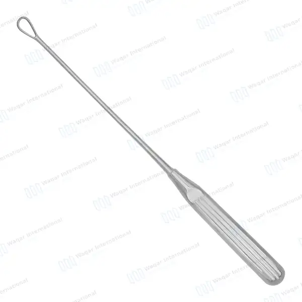 Thomas Uterine Curette 11″ (27.9cm) Blunt Blade Size #3 - surgical instruments manufactured by Waqar International, Sialkot - view 5