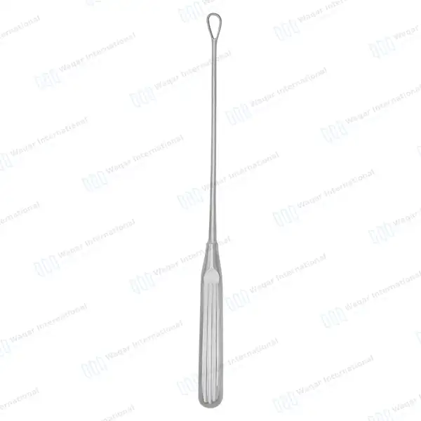 Thomas Uterine Curette 11″ (27.9cm) Blunt Blade Size #3 - surgical instruments manufactured by Waqar International, Sialkot - view 7