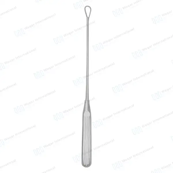 Thomas Uterine Curette 11″ (27.9cm) Blunt Blade Size #4 - surgical instruments manufactured by Waqar International, Sialkot - view 4