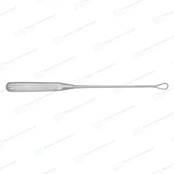 Thomas Uterine Curette 11″ (27.9cm) Blunt Blade Size #4 - surgical instruments manufactured by Waqar International, Sialkot - view 5