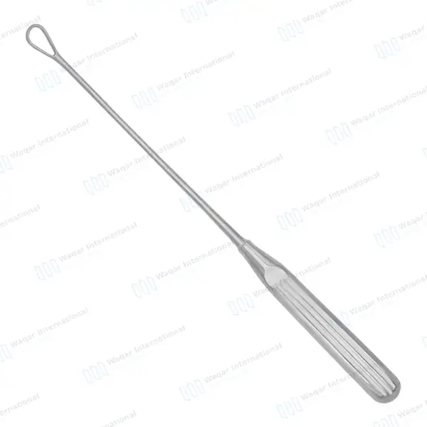 Thomas Uterine Curette 11″ (27.9cm) Blunt Blade Size #4 - surgical instruments manufactured by Waqar International, Sialkot - view 6